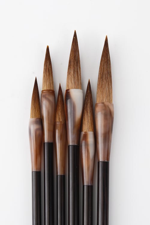 Close-up of Ink Brushes