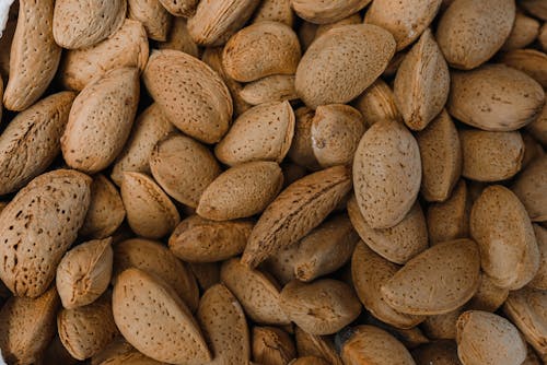Close-Up Shot of Almonds