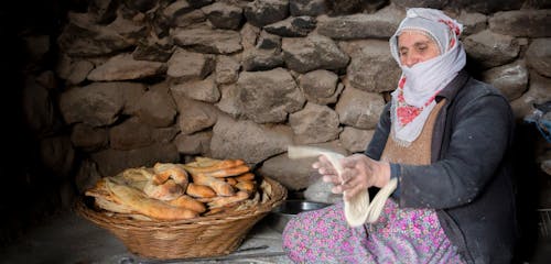 Free stock photo of basket, bread, bread and butter