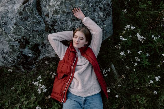 Woman Reclining on the Rock