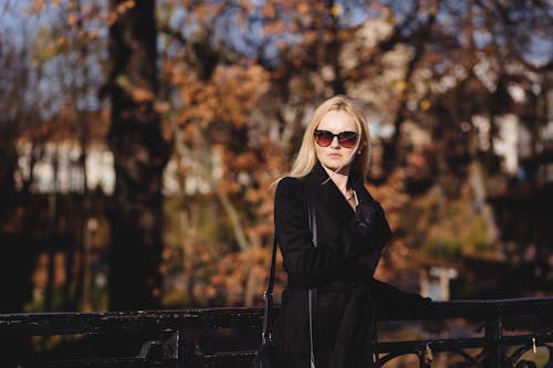 Blond Woman in Coat