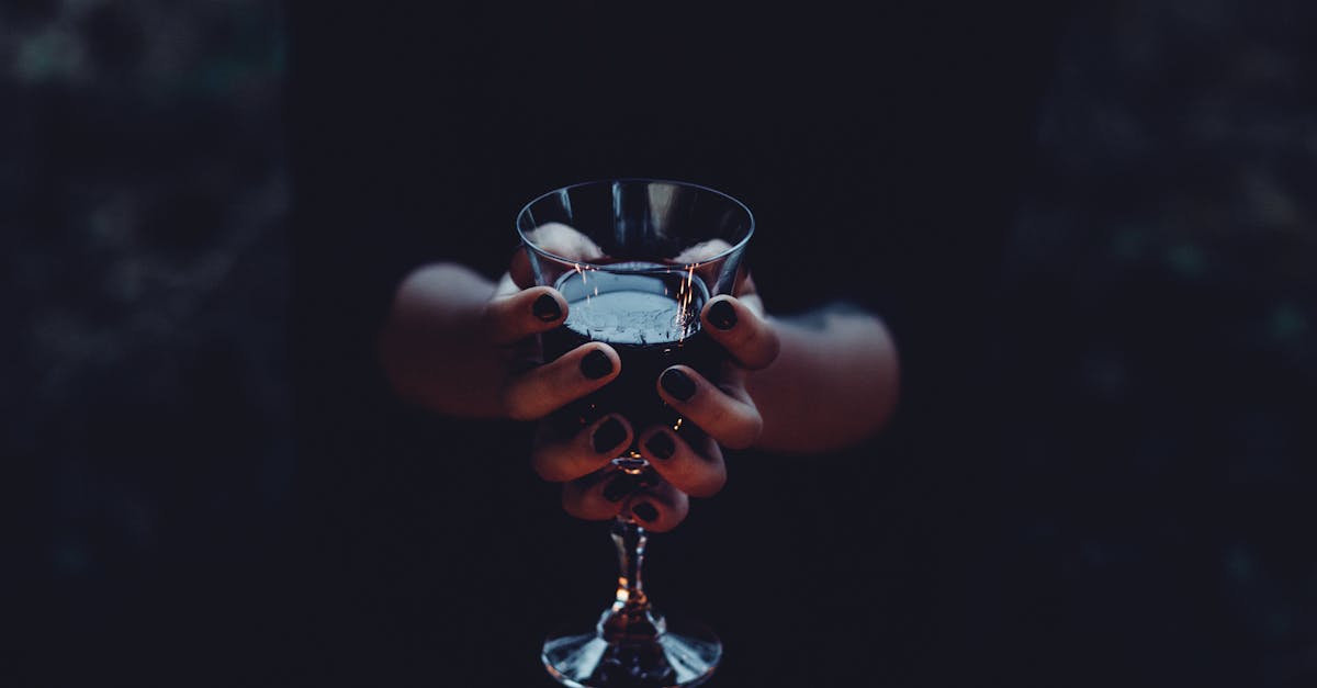 Woman Hold Clear Wine Glass