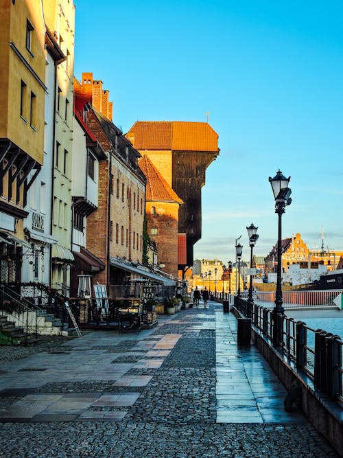 Free Landscape Photography of Gdansk Port Stock Photo