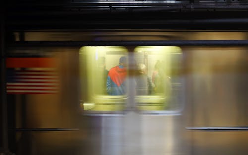 Free stock photo of glimpse, manhattan subway, speeding trains
