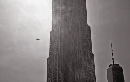 Foto profissional grátis de aeronave, arranha-céus de manhattan, avião