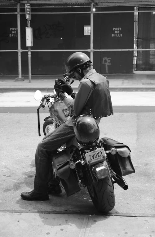 Free stock photo of biker, brooklyn biker, motorbike