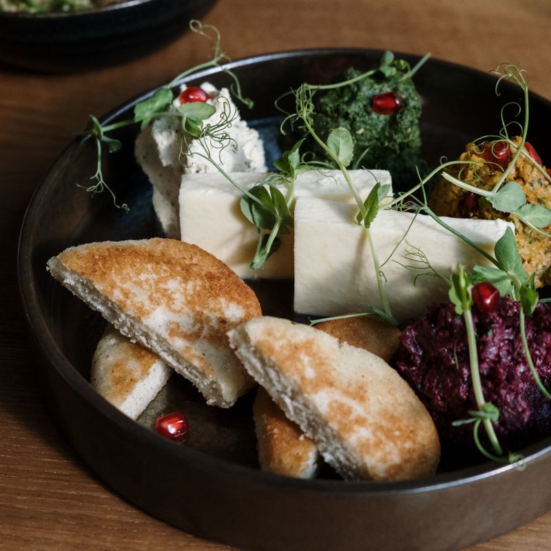 Greek Mizithra and Roasted Red Onion Dip