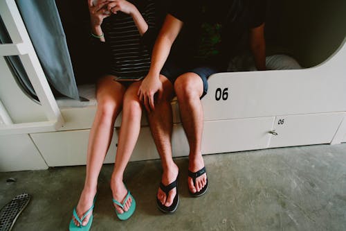 Free stock photo of couple, legs