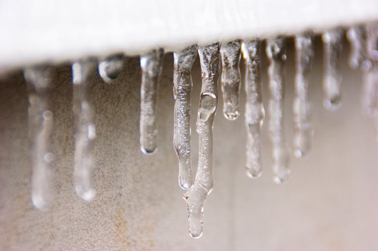 Icicle On White Frame