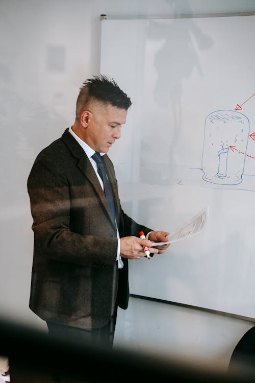 Photo Of Man Looking On The Paper