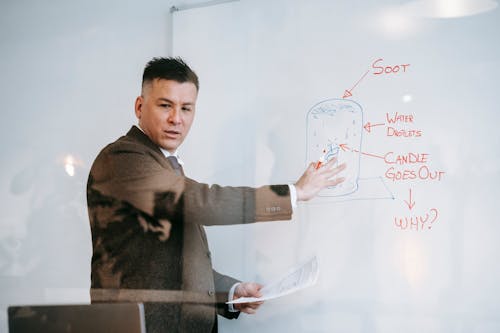 Free Photo Of Man Teaching Lessons Online  Stock Photo