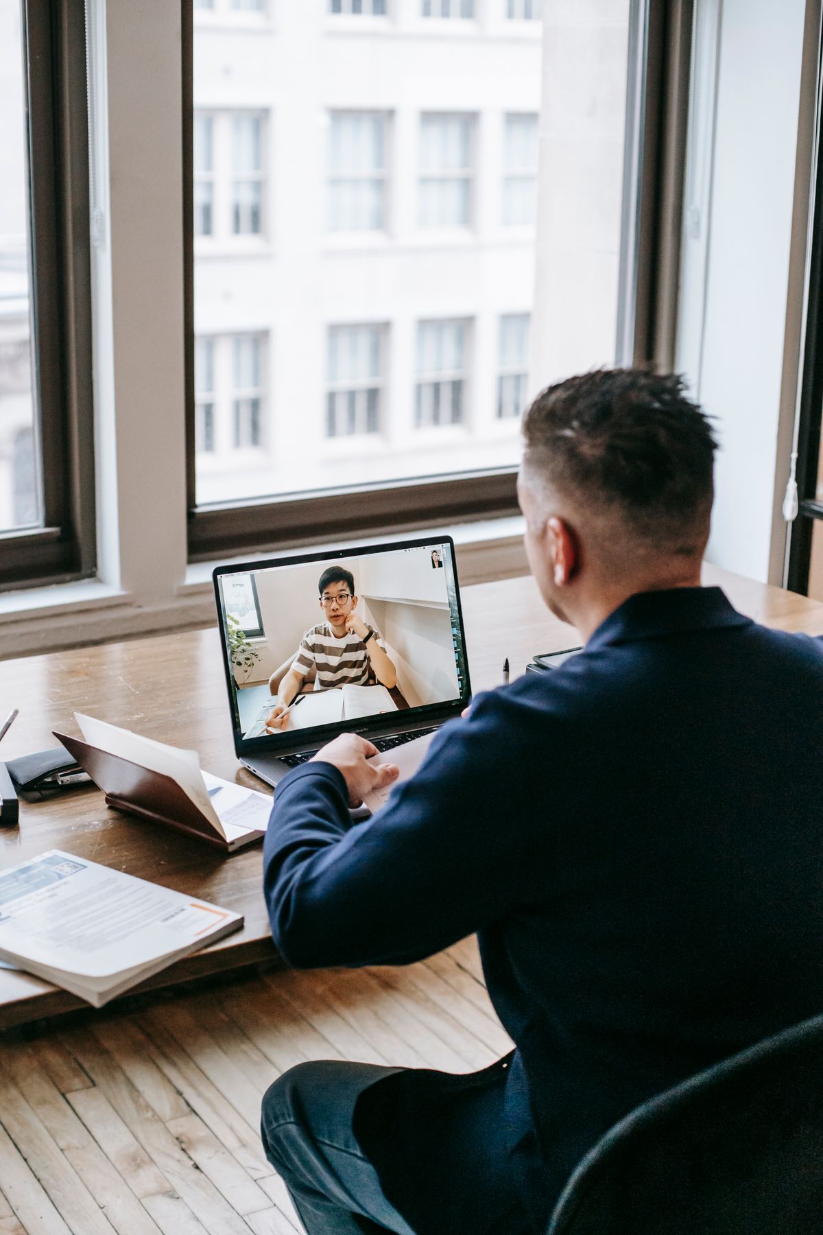 Career changer practicing a Salesforce admin build on a laptop before an interview