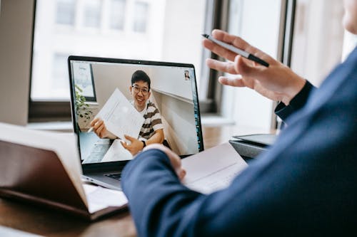 Free Photo Of People Having Video Conference Stock Photo