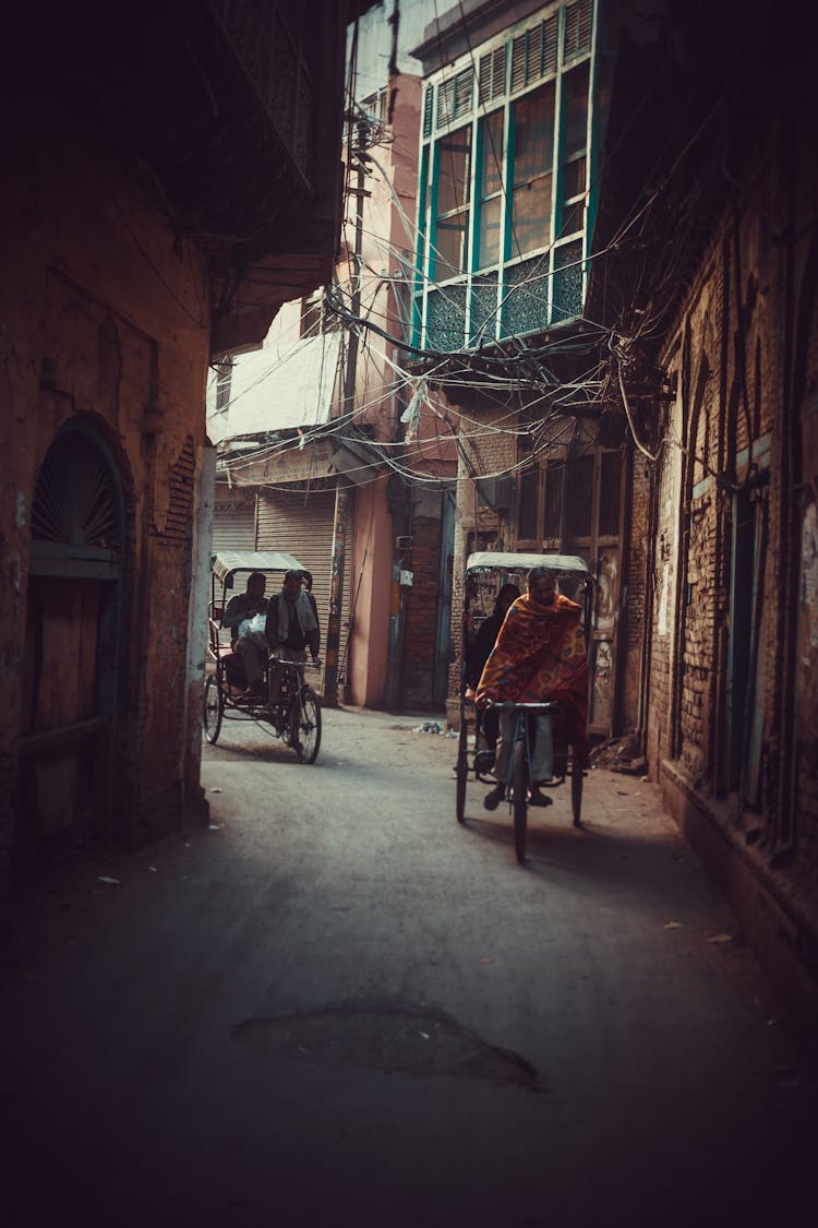 Rickshaws On The Street