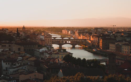 คลังภาพถ่ายฟรี ของ ponte vecchio, ตึก, ฟลอเรนซ์