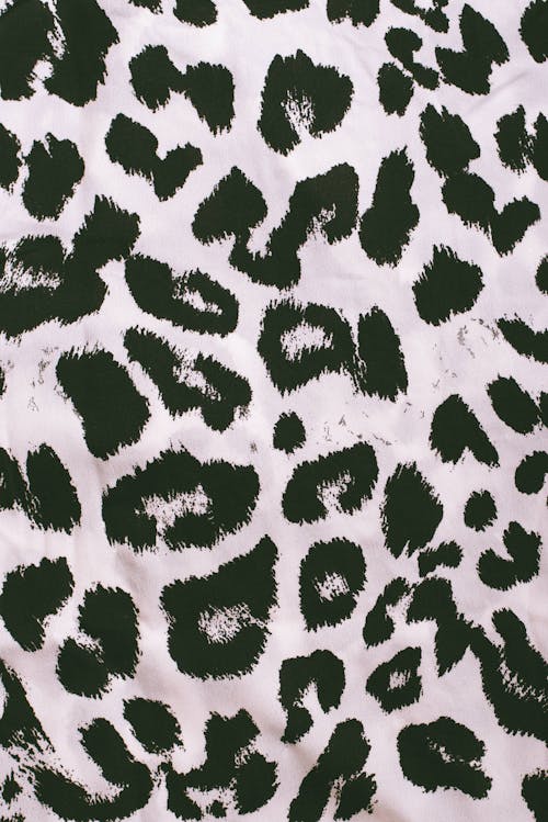 Detail of fabric with animal print