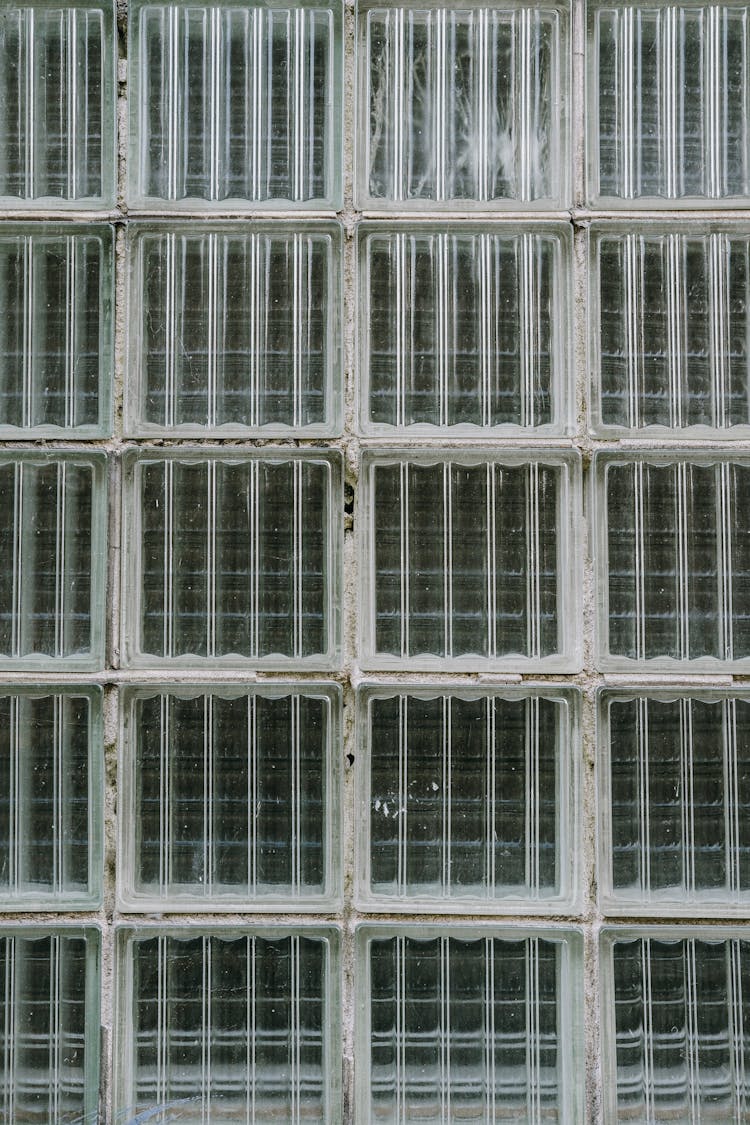 Background Of Shabby Old Windows With Grids