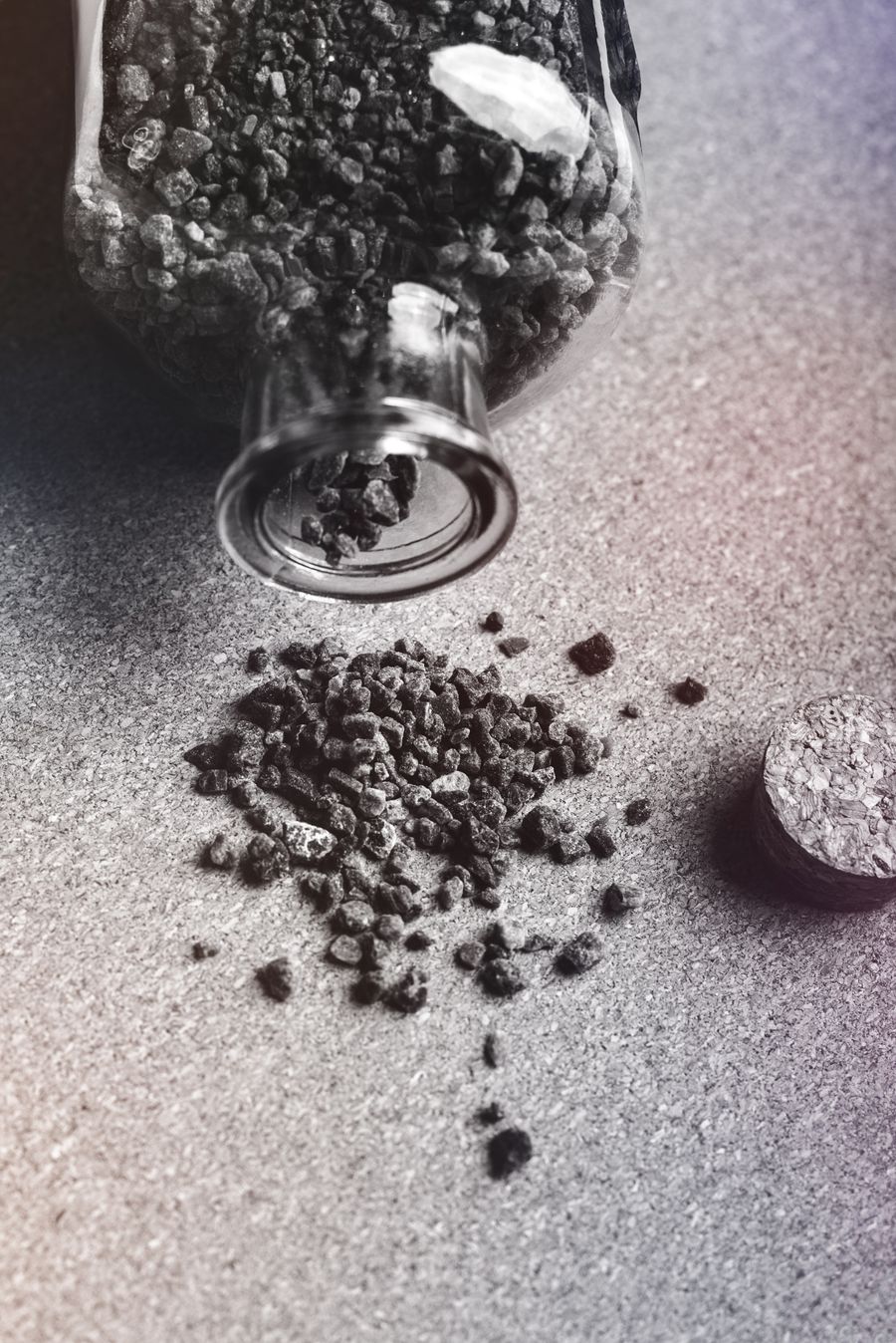 Steam activated coconut shell carbon granules