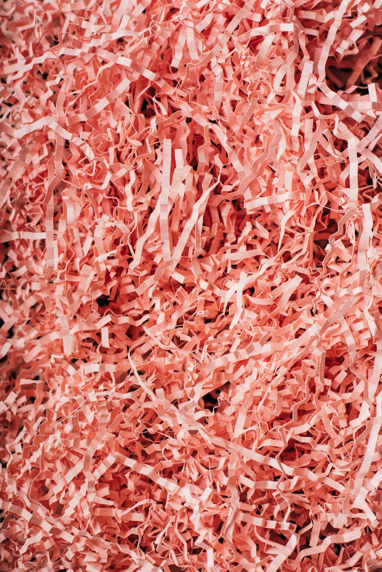 Pile Of Gifting Shredded Paper As Background