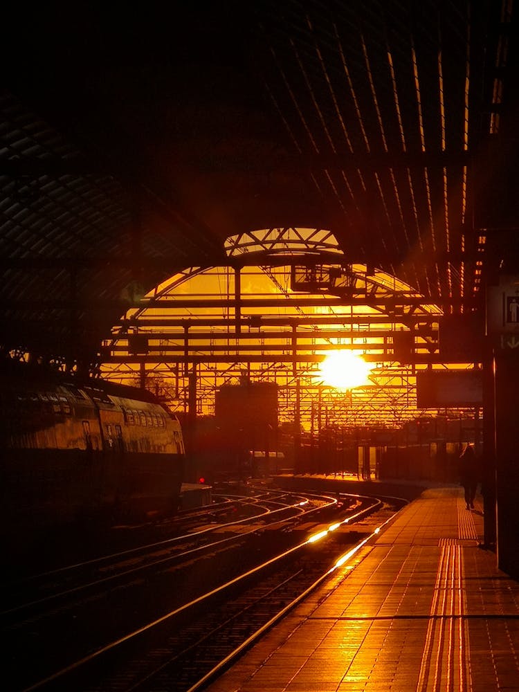 Train Station During Sunrise