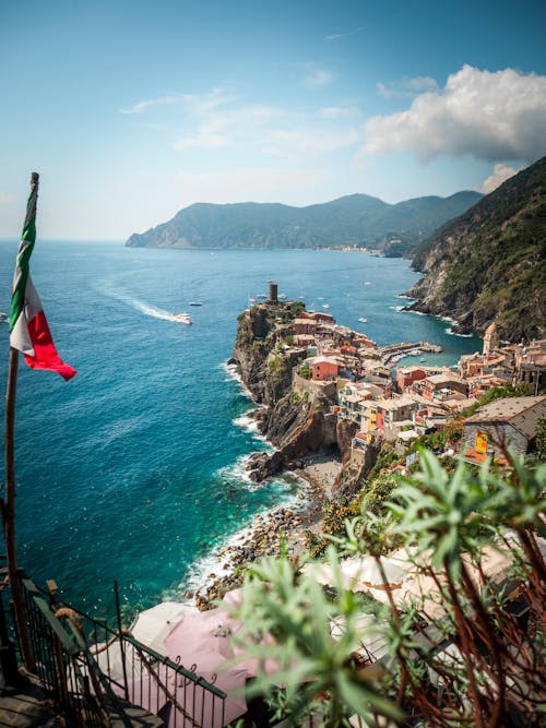 Village on Rocky Amalfi Coast in Italy