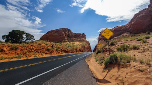 Road Between a Canyon