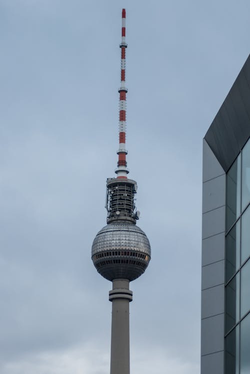 Free Tv Tower with an Observation Deck Stock Photo