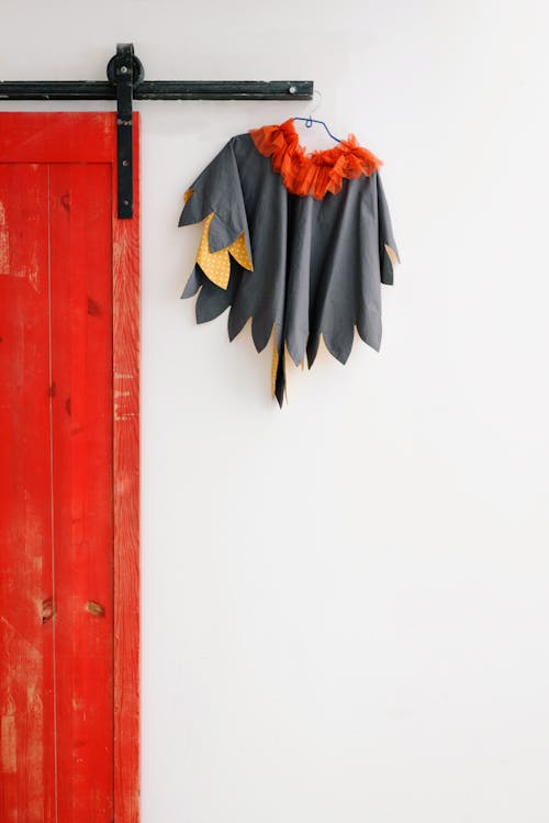 A Hangered Costume Hanging Besides the Door