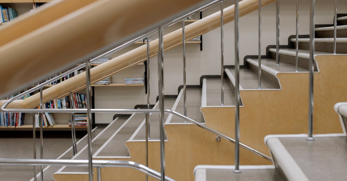Staircase in a Library · Free Stock Photo