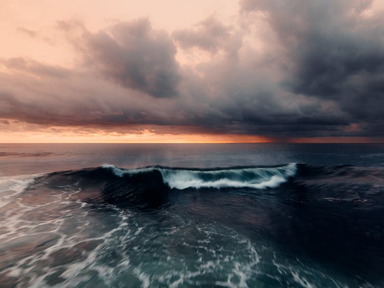 Disturbed Sea During Storm 