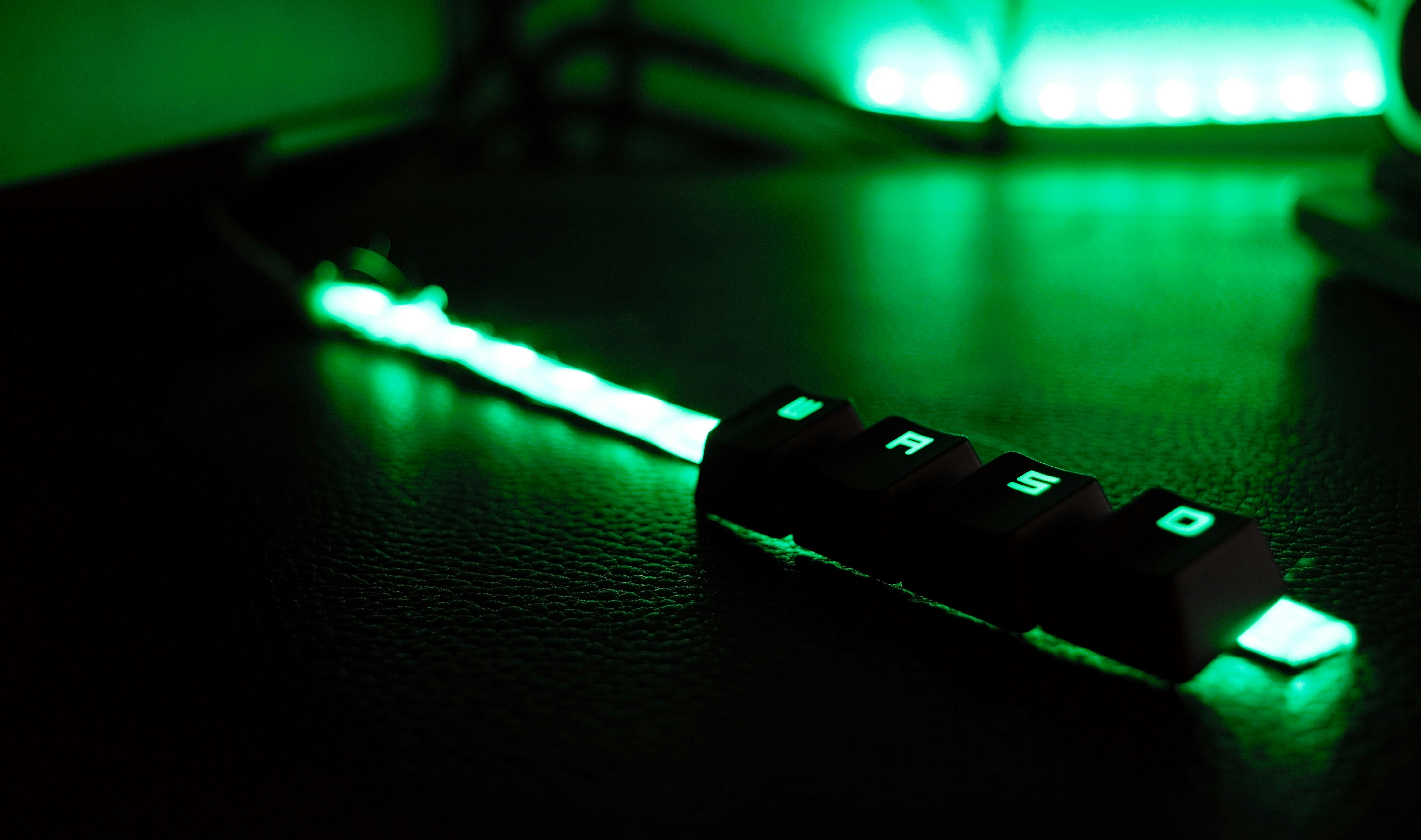 Free stock photo of creative, green, green keyboard