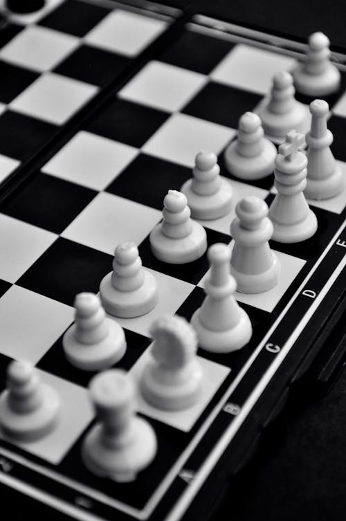 Free Close-Up Shot of Chess Pieces  Stock Photo