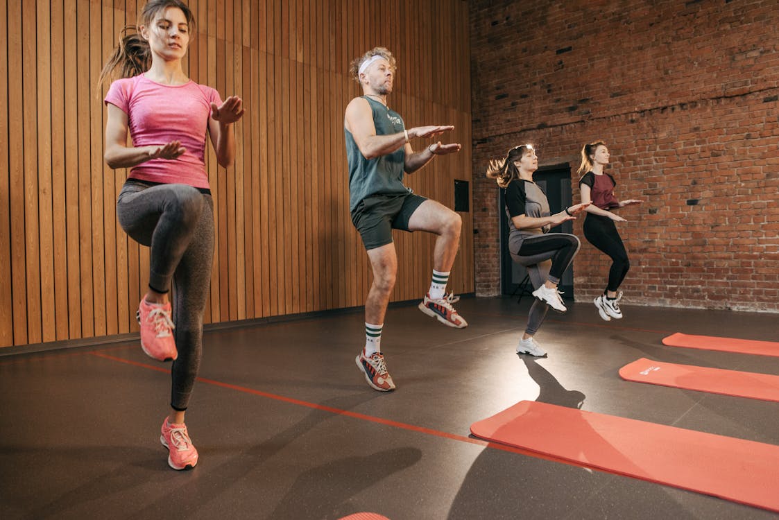 group training in the gym