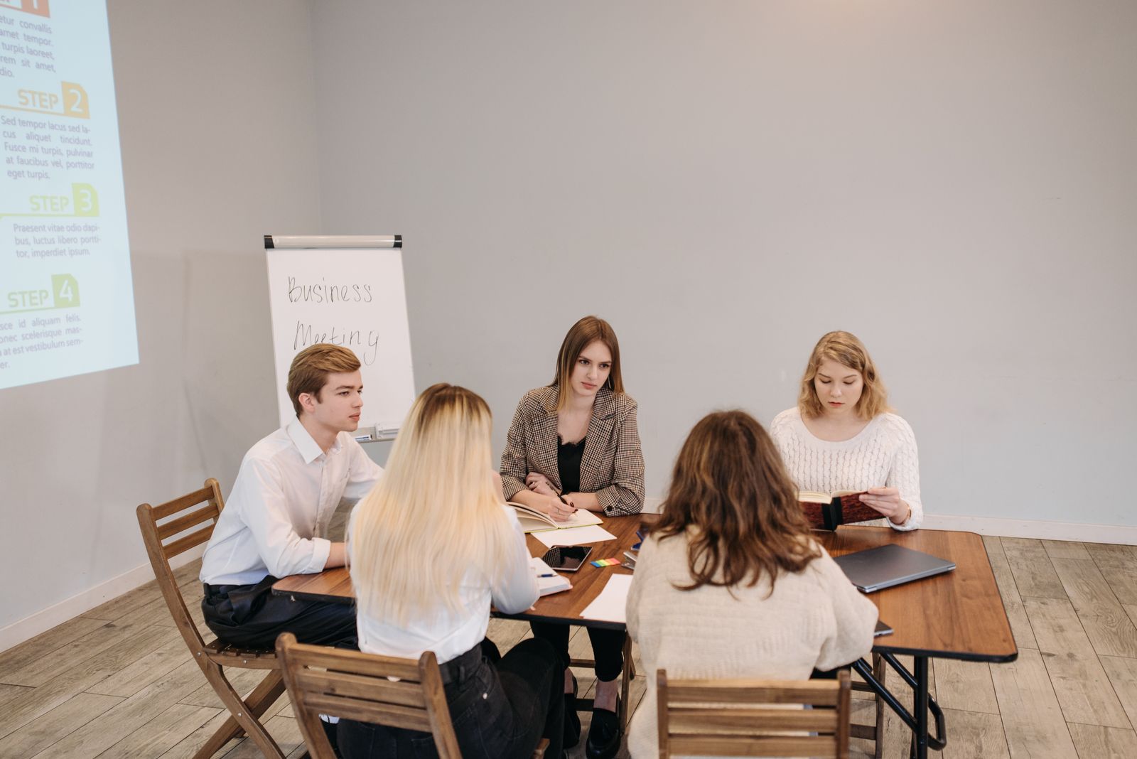 Professional team meeting