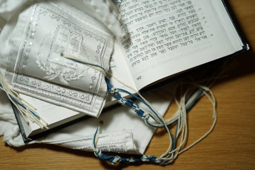 Close up of a Hebrew Bible