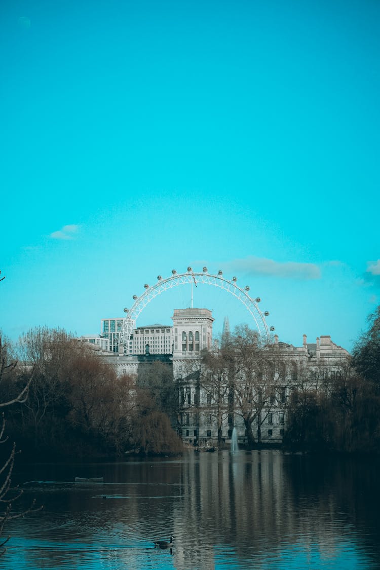  Ferris Wheel Near Buildings And Body Of Water