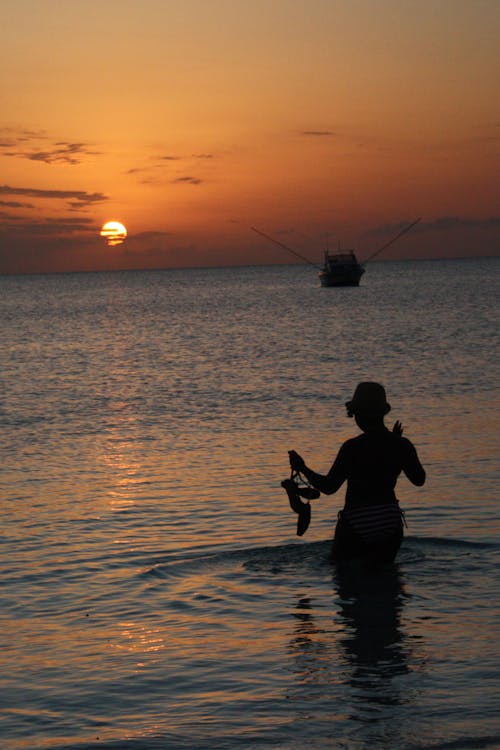 Photos gratuites de coucher de soleil, mer, zanzibar