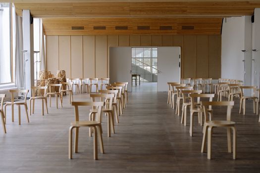 White Wooden Table and Chairs