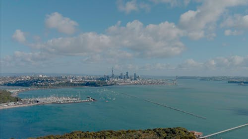 Imagine de stoc gratuită din auckland, cer albastru, clădiri