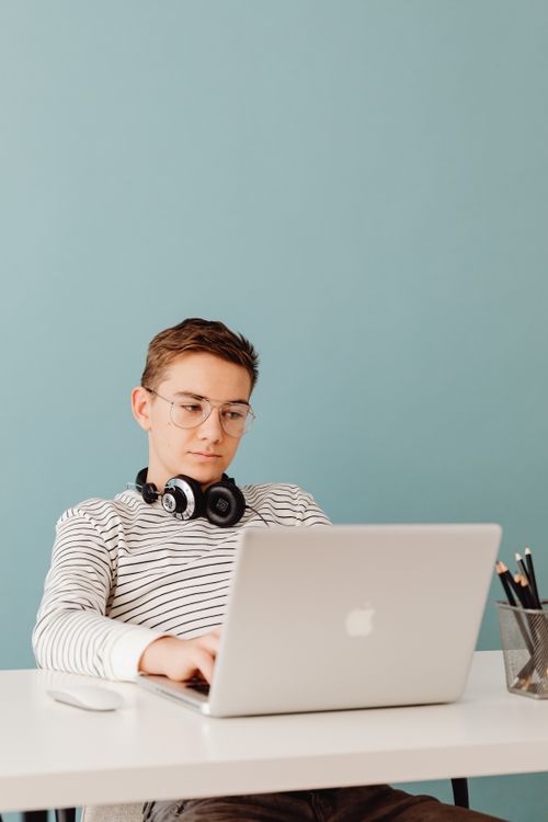 A Man Using Laptop · Free Stock Photo