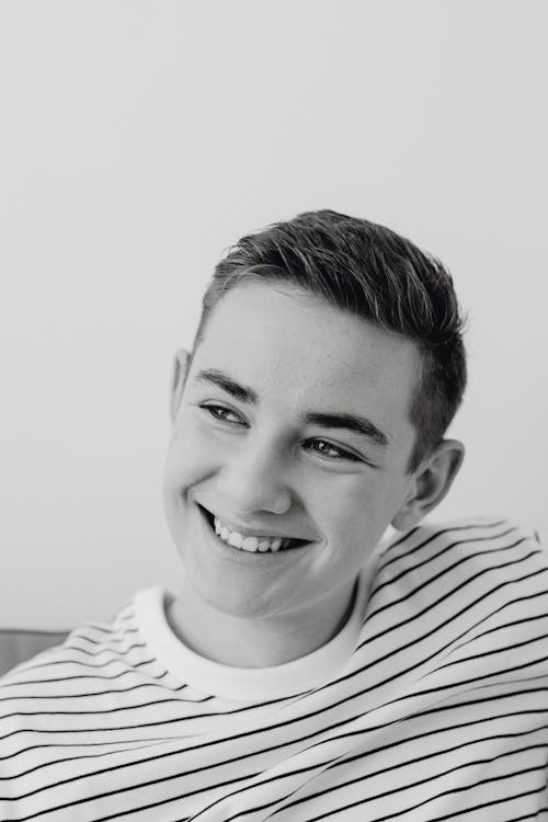 Portrait of Smiling Young Caucasian Man 
