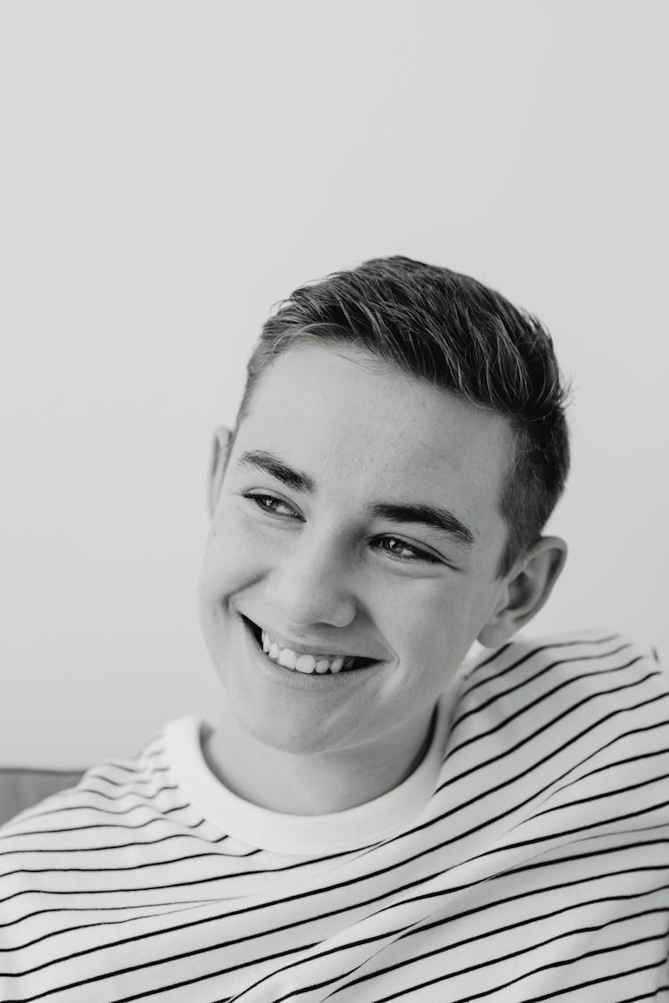 Portrait Of Smiling Young Caucasian Man 