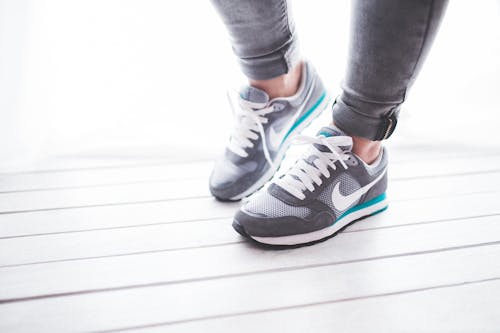 Free Close-up of a woman's sport shoes Stock Photo