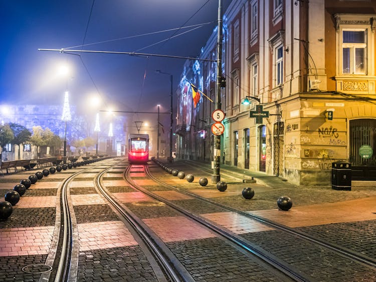 A Tramway In Timisoara, Romania