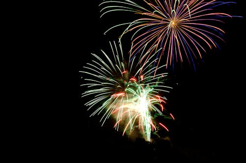Free Fire Works during Night Time Stock Photo