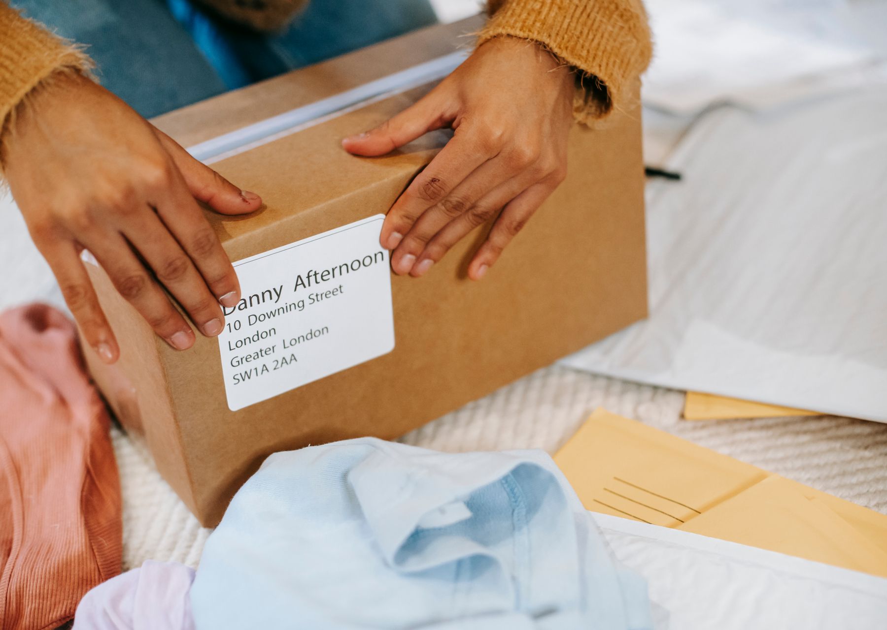 Packing services in Soho — crew wrapping and loading on moving day