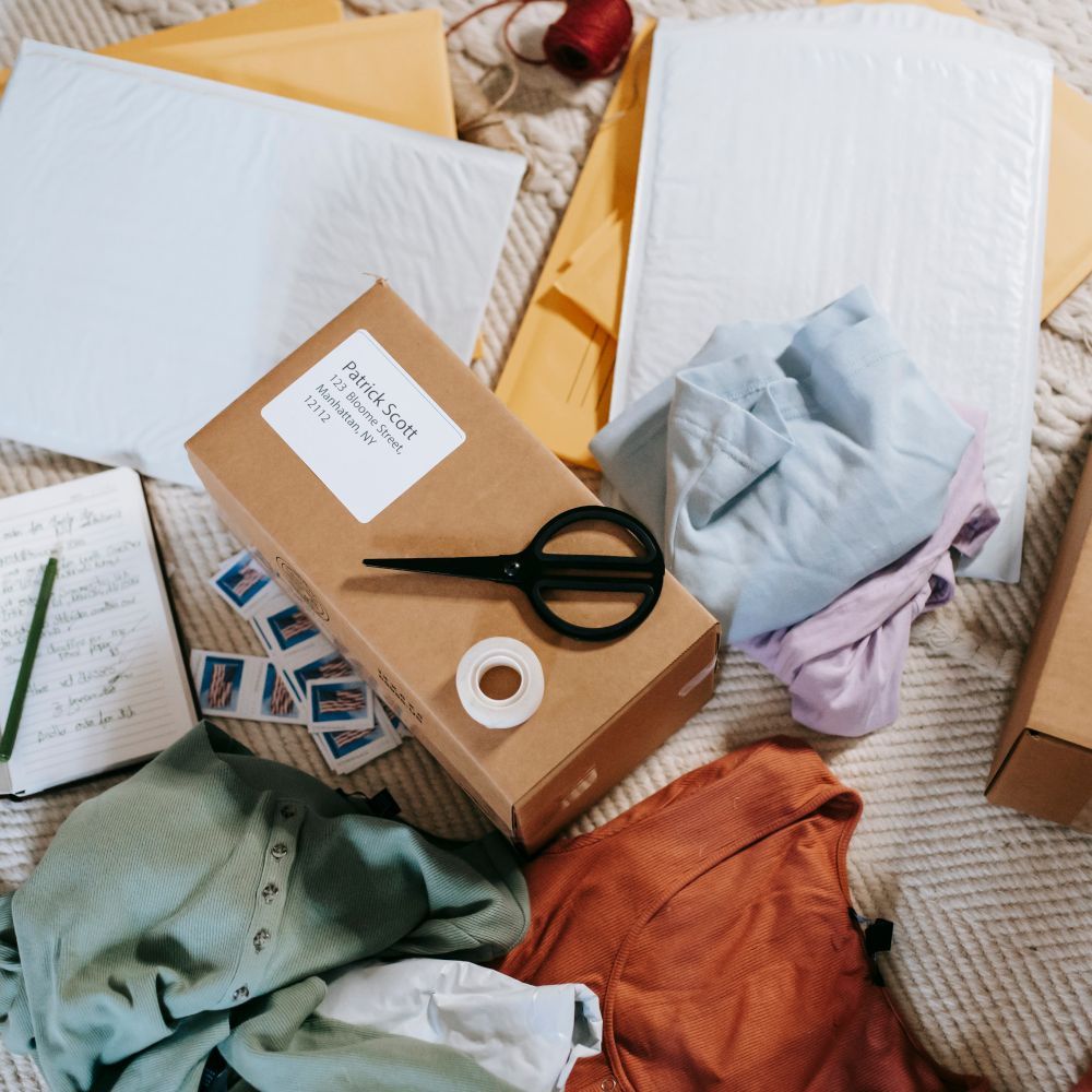 Bath — professional packers wrapping and boxing belongings