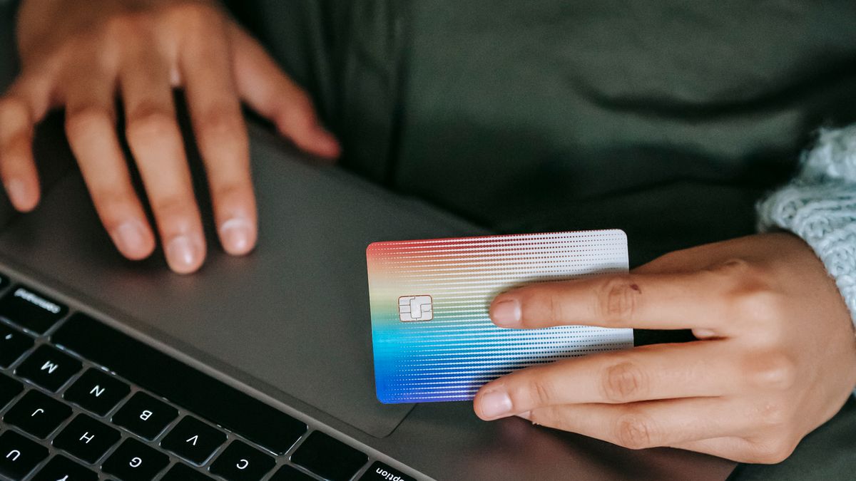Buyer using a card to order online