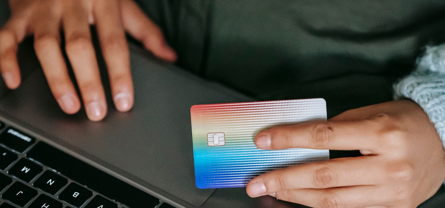 Buyer using a card to order online
