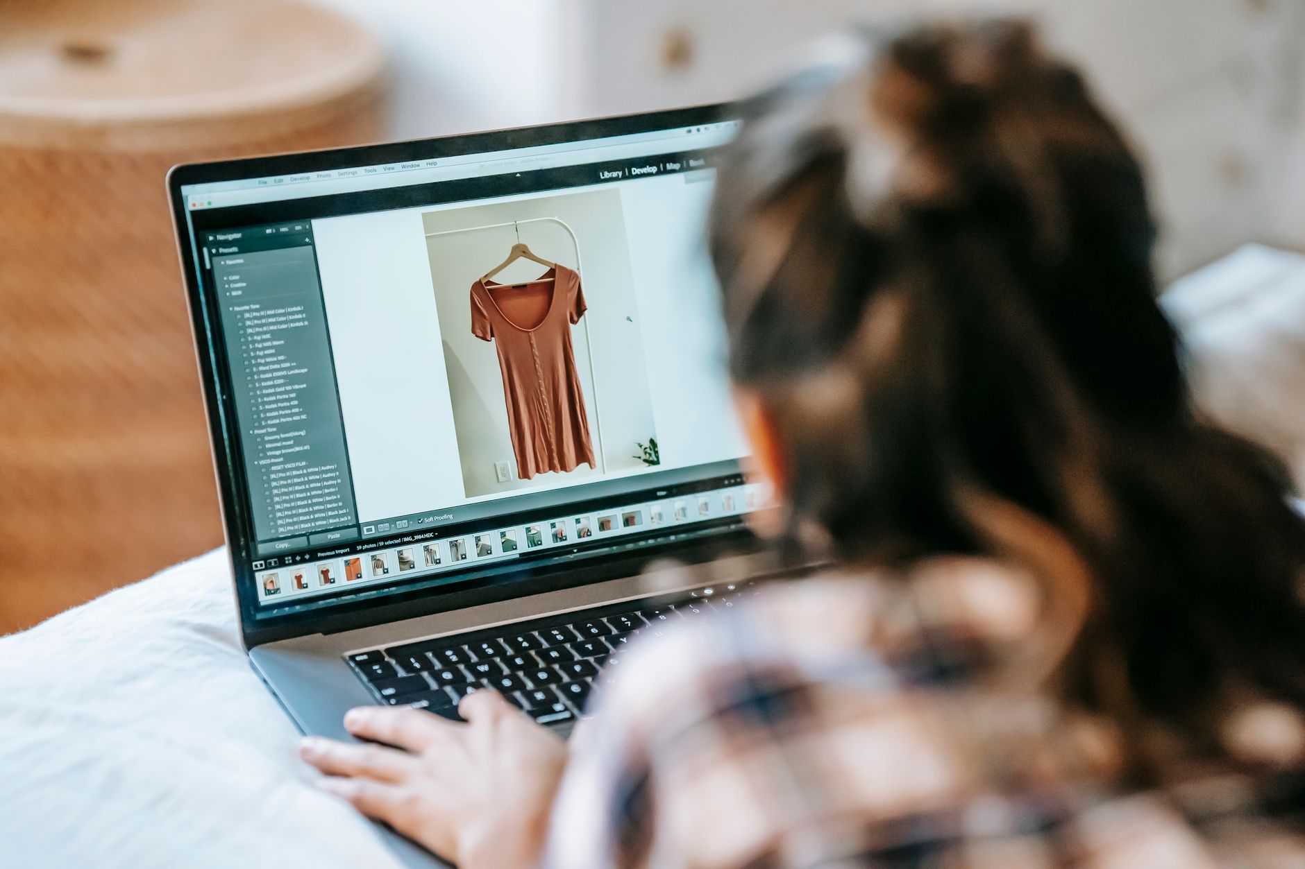 Online gallery with photos for clients to choose from